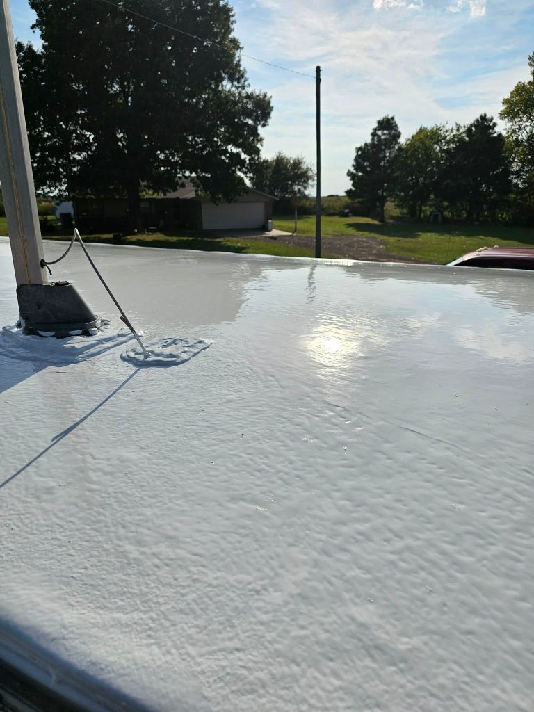 RV rooftop sealing and coating